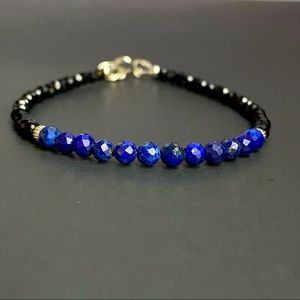 Lapis Lazuli Bracelet in Sterling Silver